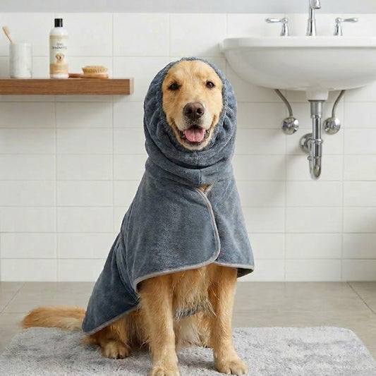 The SnugDry: Ultra-Absorbent Microfibre Dog Robe